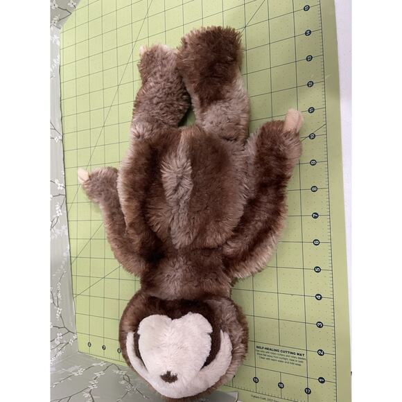 Mary Meyer Plush Sloth Toy 3 Toed Brown Stuffed Animal Lovey Soft Plushie 15” - Picture 5 of 8